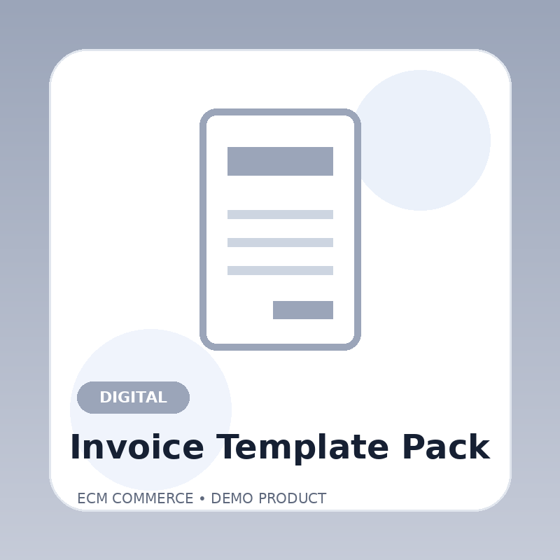 Business Invoice Template Pack
