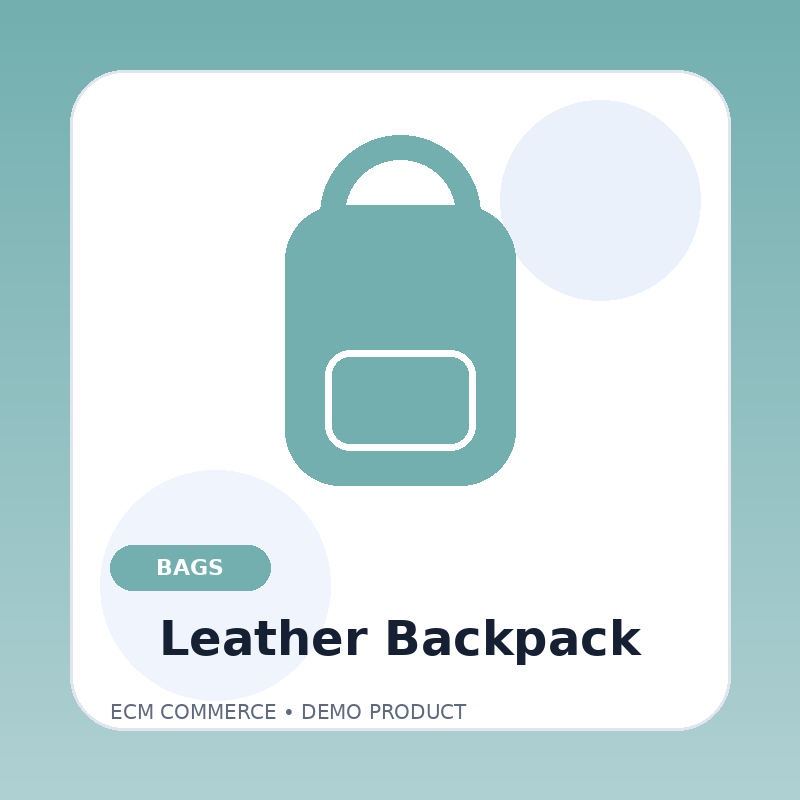 Urban Leather Backpack